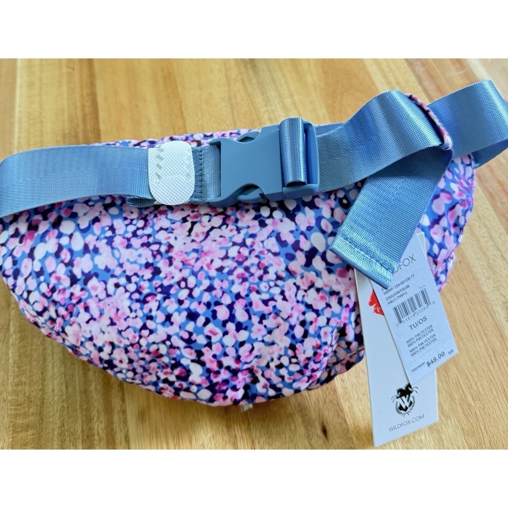 Wildfox Multi-Pocket Fanny Pack Belt Bag Crossbody Sling Confetti Y2K Athleisure - Picture 12 of 16